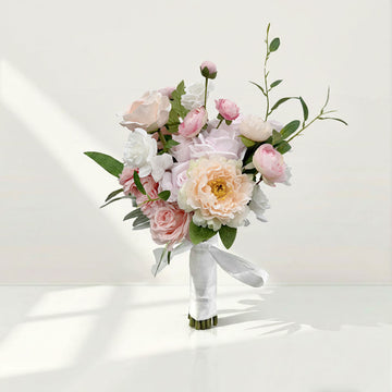 Beda Blush Pink New Design bridal bouquets made with luxury artificial flowers silk