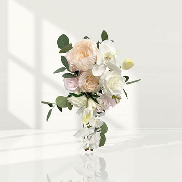 Beda Pink GreenArtificial flowers for wedding bouquets silk Peony bloom collections