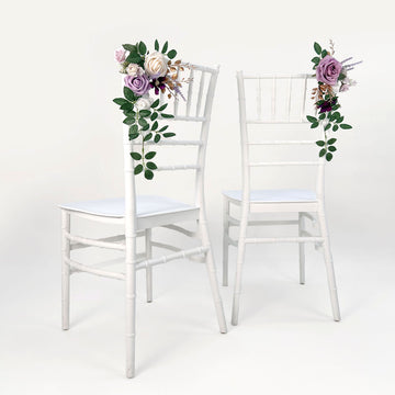 25cm Wedding Chair Decor in Purple