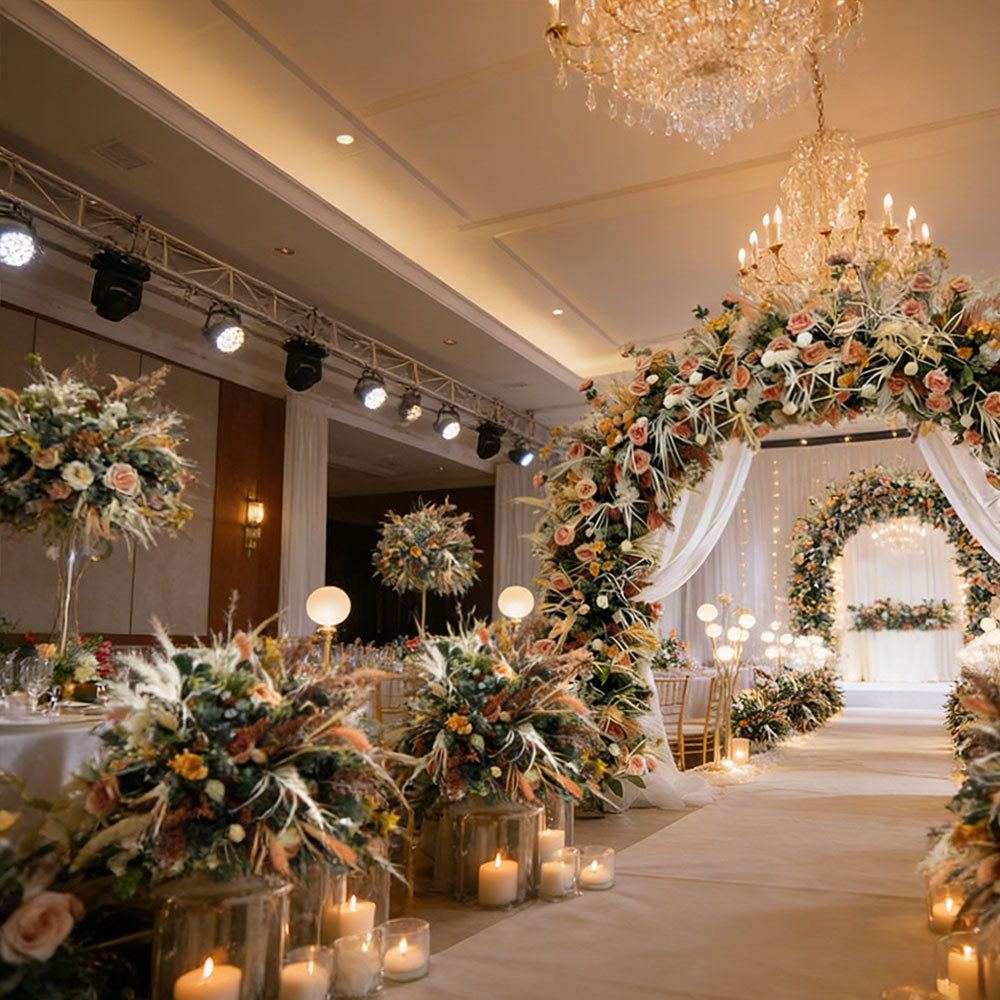 Beda Luxury artificial flowers wedding arch elegant silk rose party ceremony decor