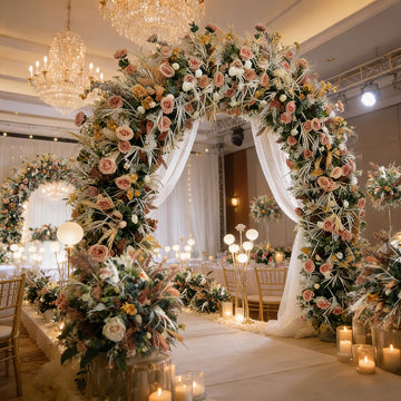 Beda Luxury artificial flowers wedding arch elegant silk rose party ceremony decor