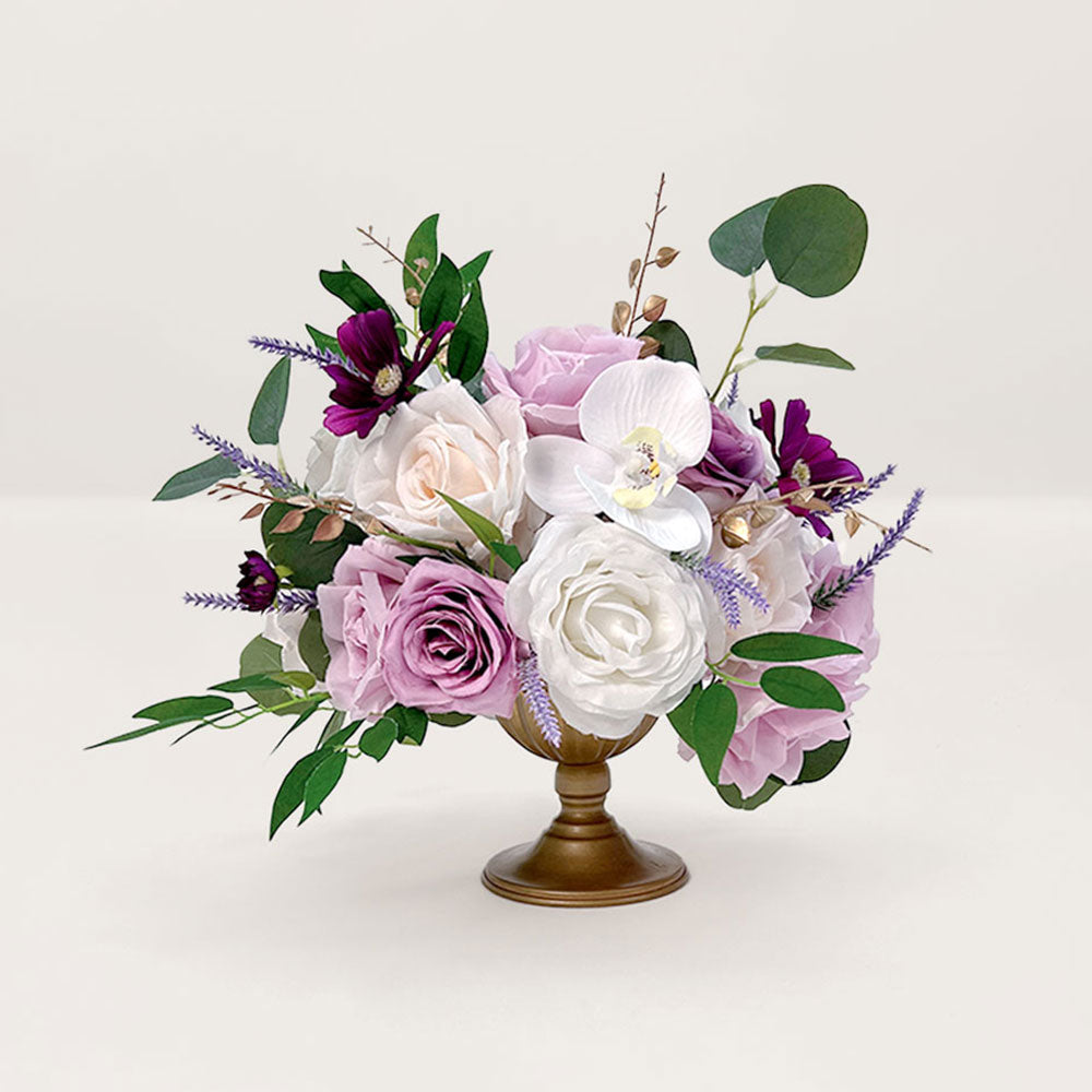 30cm Purple Pot Floral Centerpiece