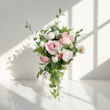 Beda Blush High Quality Artificial Flowers Wedding Silk Roses Orchid Centerpiece Bridal Bridesmaid Bouquets