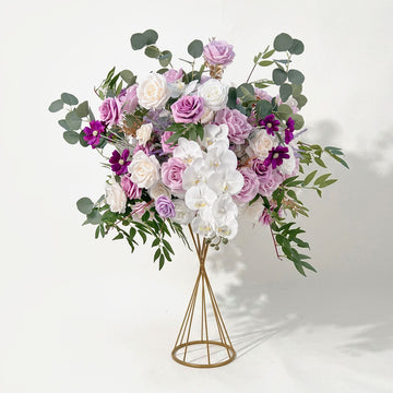 2ft Wedding Table Centerpieces Dome in Purple White