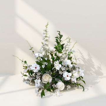 2ft Artificial Flowers Wedding Banquet Centerpieces in White and Green