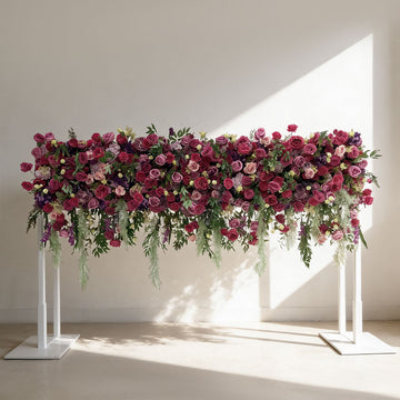 Beda artificial floral arrangements runner wedding lifelike reusable artificial silk floral decor