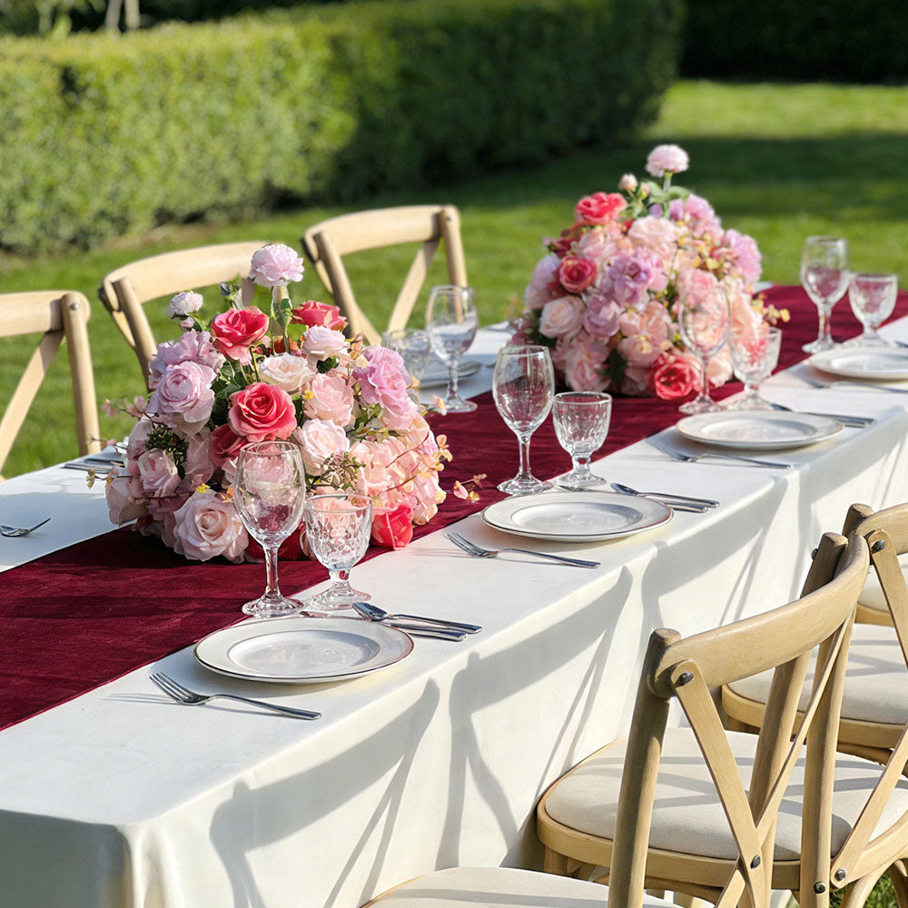 2ft Artificial Flowers Centerpieces Banquet Table Decor in Dusty Pink