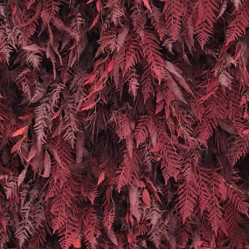 Beda Flower 7D Luxury Red Burgundy Leaves Roll Up Silk Flower Wall Panel Wedding Event Backdrop Decor