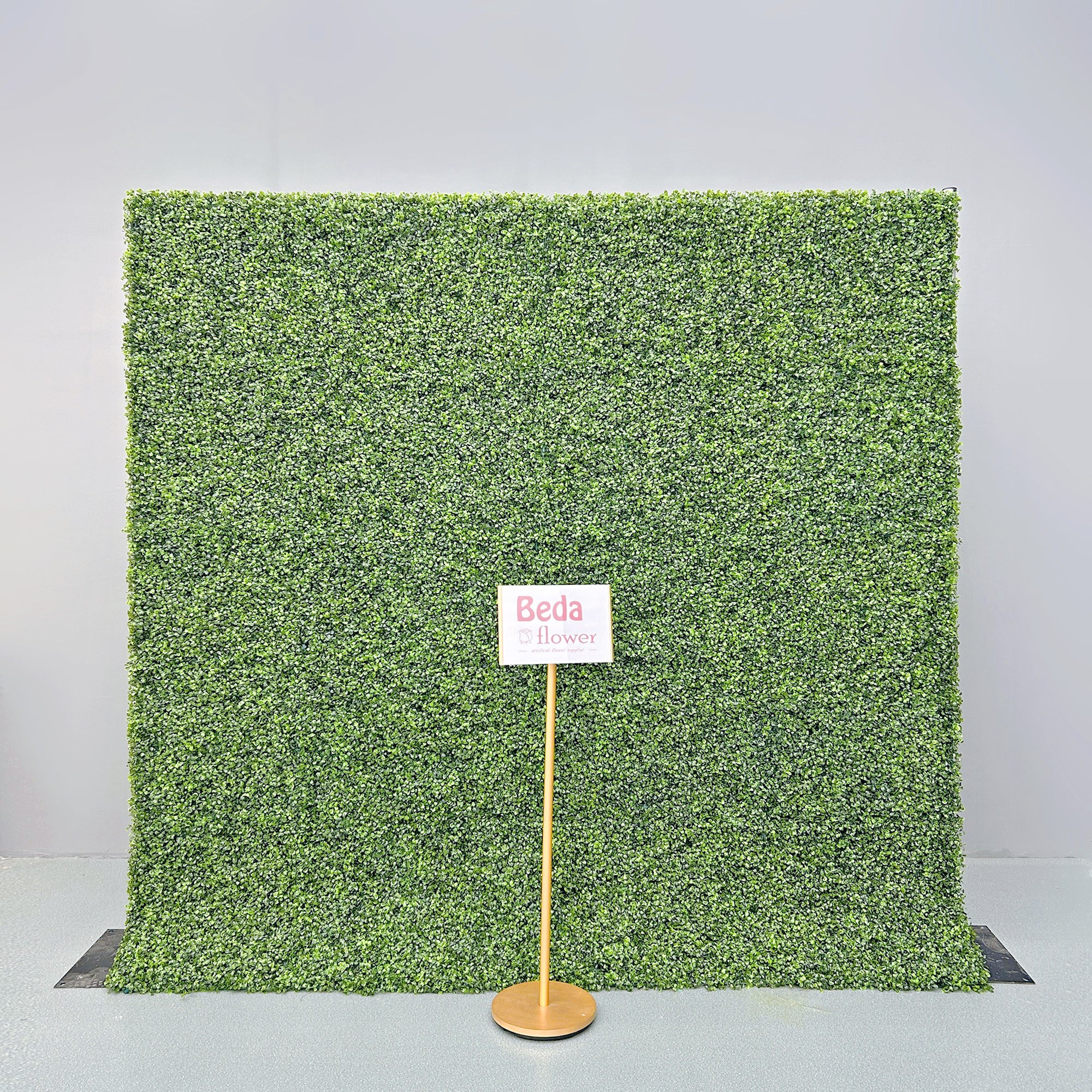 8FT Rolled Up Material Artificial Faux Green Wall Boxwood Turf