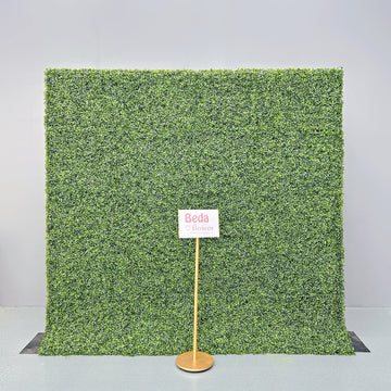 8FT Rolled Up Material Artificial Faux Green Wall Boxwood Turf
