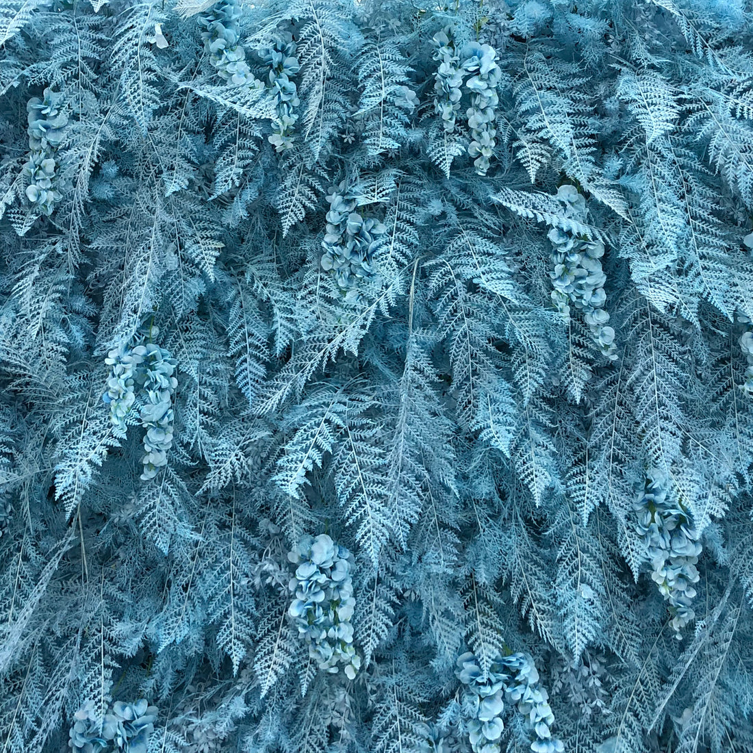 Beda Flower Luxury 7D Blue Leaves Roll Up Silk Flower Wall Panel Wedding Event Backdrop Decor