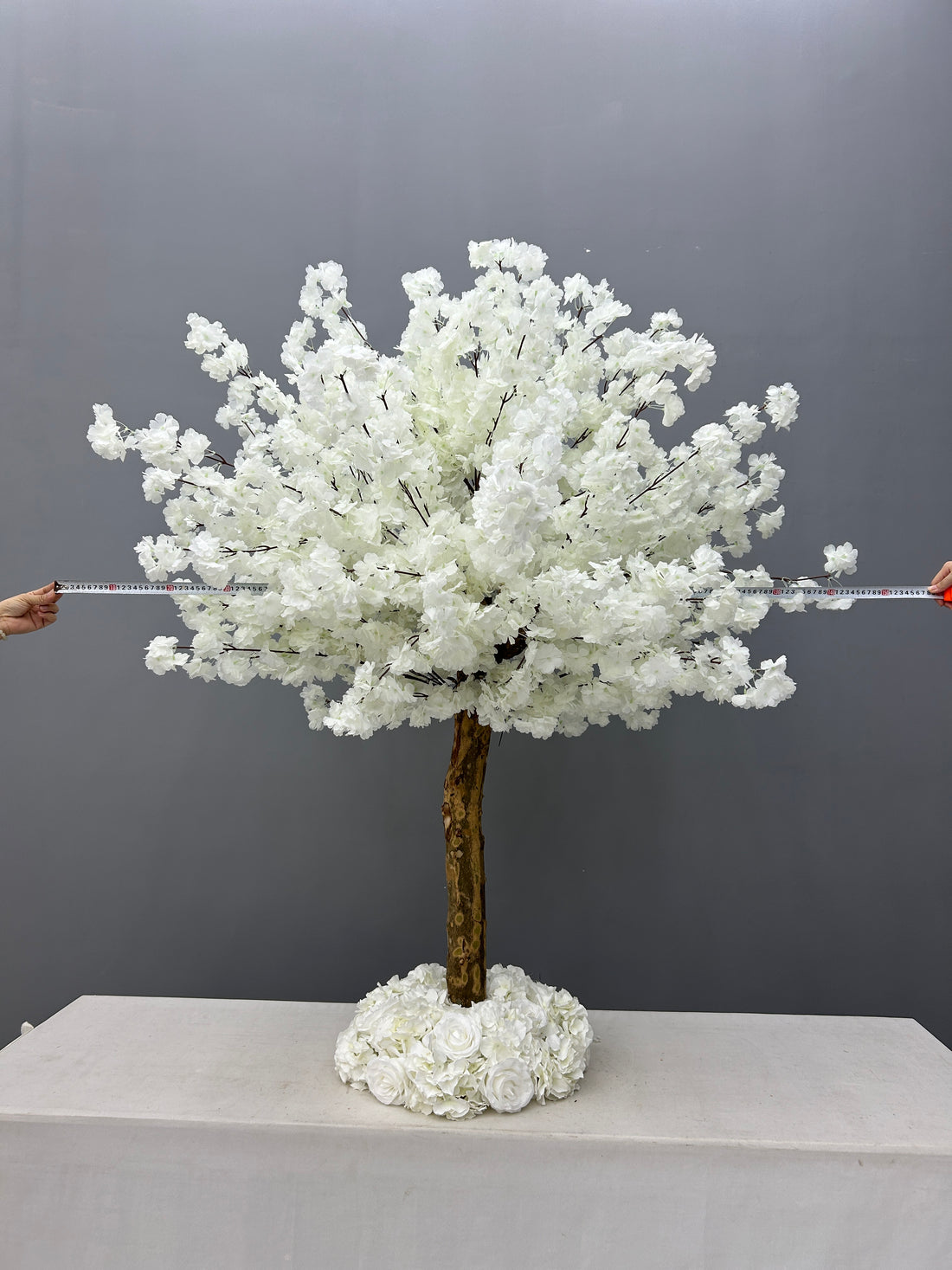 Beda Flower White Cherry Floral Table Tree Wedding Event Decoration